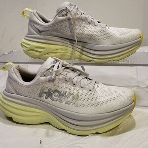 HOKA OneOne Bondi women's white and yellow sneaker